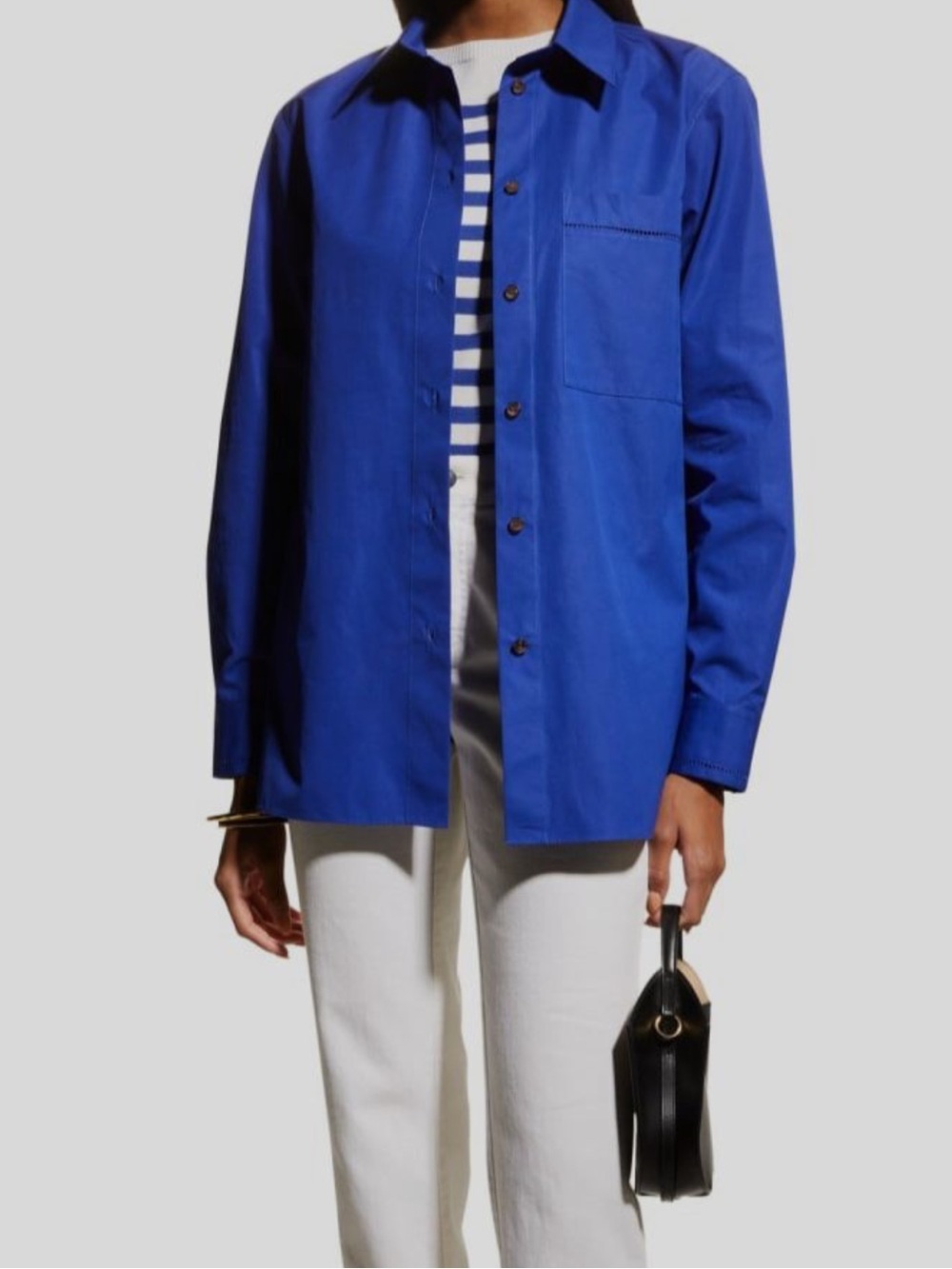 Lafayette 148 New York Greyson Button Down Long Sleeve Shirt 1X